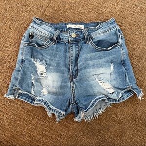 W7/27 KanCan Jean Distressed Shorts